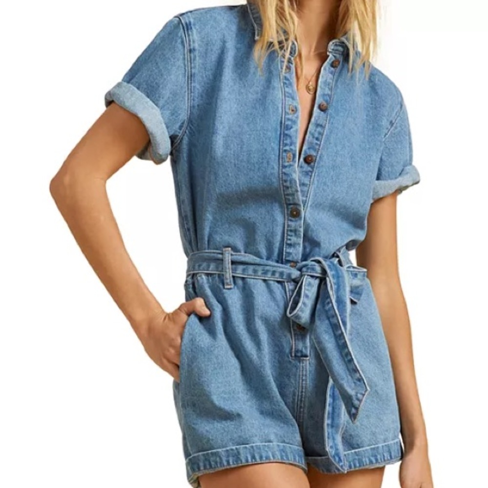 Billabong x Salty Blonde denim romper